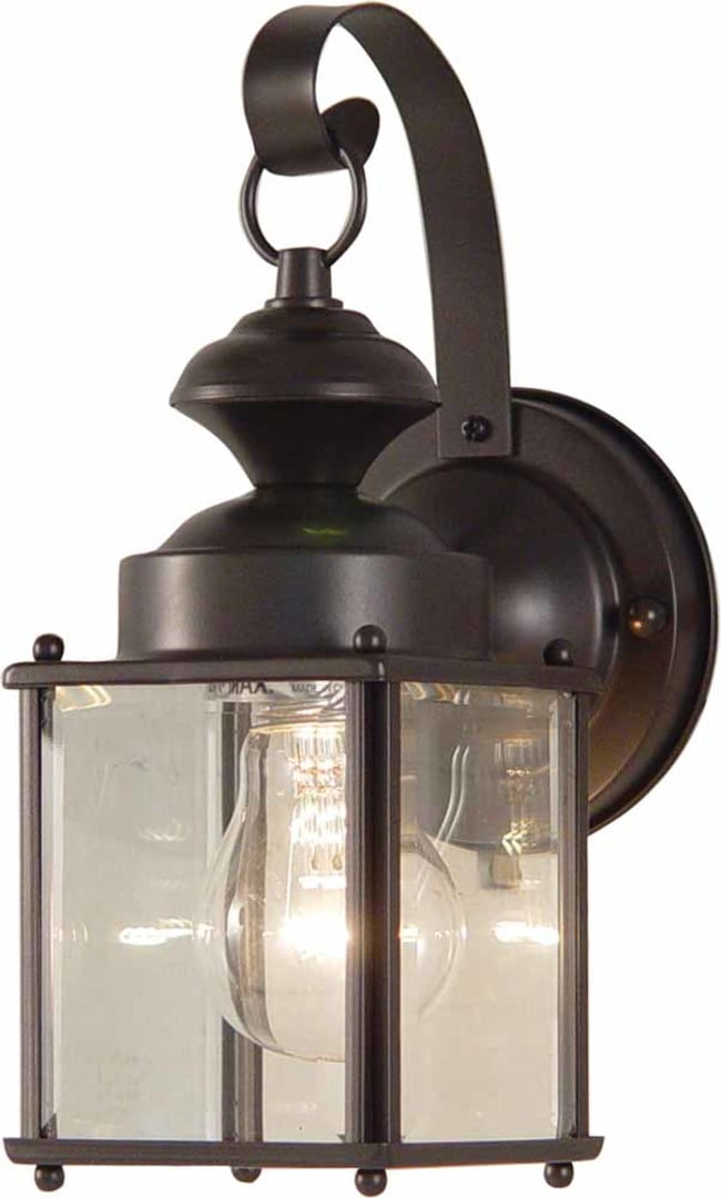 Antique Bronze 11" Outdoor Lantern Wall Sconce