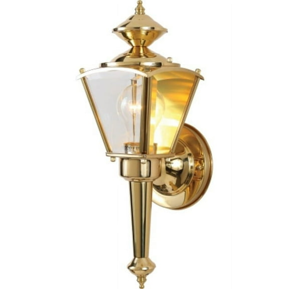 Volume Lighting V9510 1 Light 15" Tall Outdoor Wall Sconce - Brass