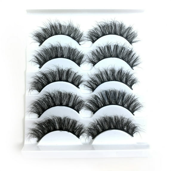 Volume Wispy Eyelashes Multipack Dramatic Pairs - 10 Pairs of 8D Eyelashes for Enhanced Eye Style