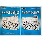 Volumes 195 and 196 of Anacrostics Puzzles from the Dell Collector's Series, Penny Press Variety