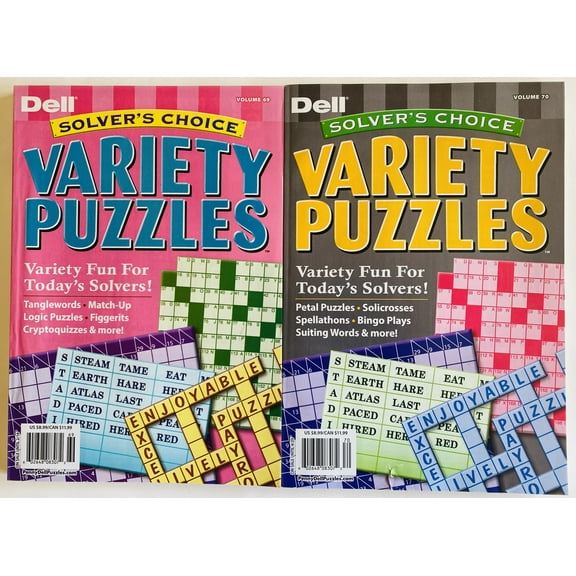 Volumes 69 and 70 of the Dell Solver's Choice Variety Puzzles from the Penny Press Publications