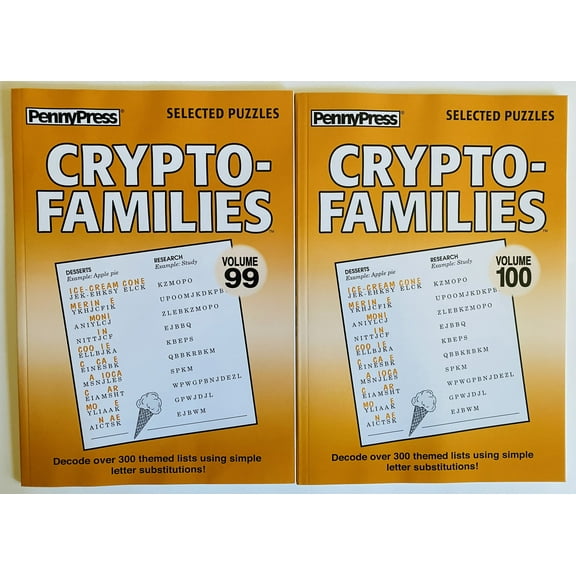 Volumes 99-100 Cryptofamilies Crypto-families from Penny Press Selected Puzzles Series