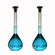 Volumetric Flask 250ml Borosilicate Glass 14/23 Joint Class A Accuracy 6-Pack