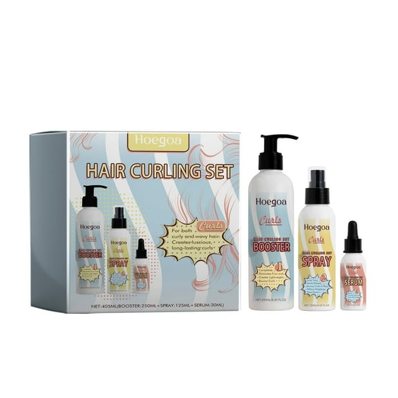 Voluminous Curly Hair Care Set Moisturizing Curly Hair Styling Curling Shaping Moisturizing No-Rinse Hair Care