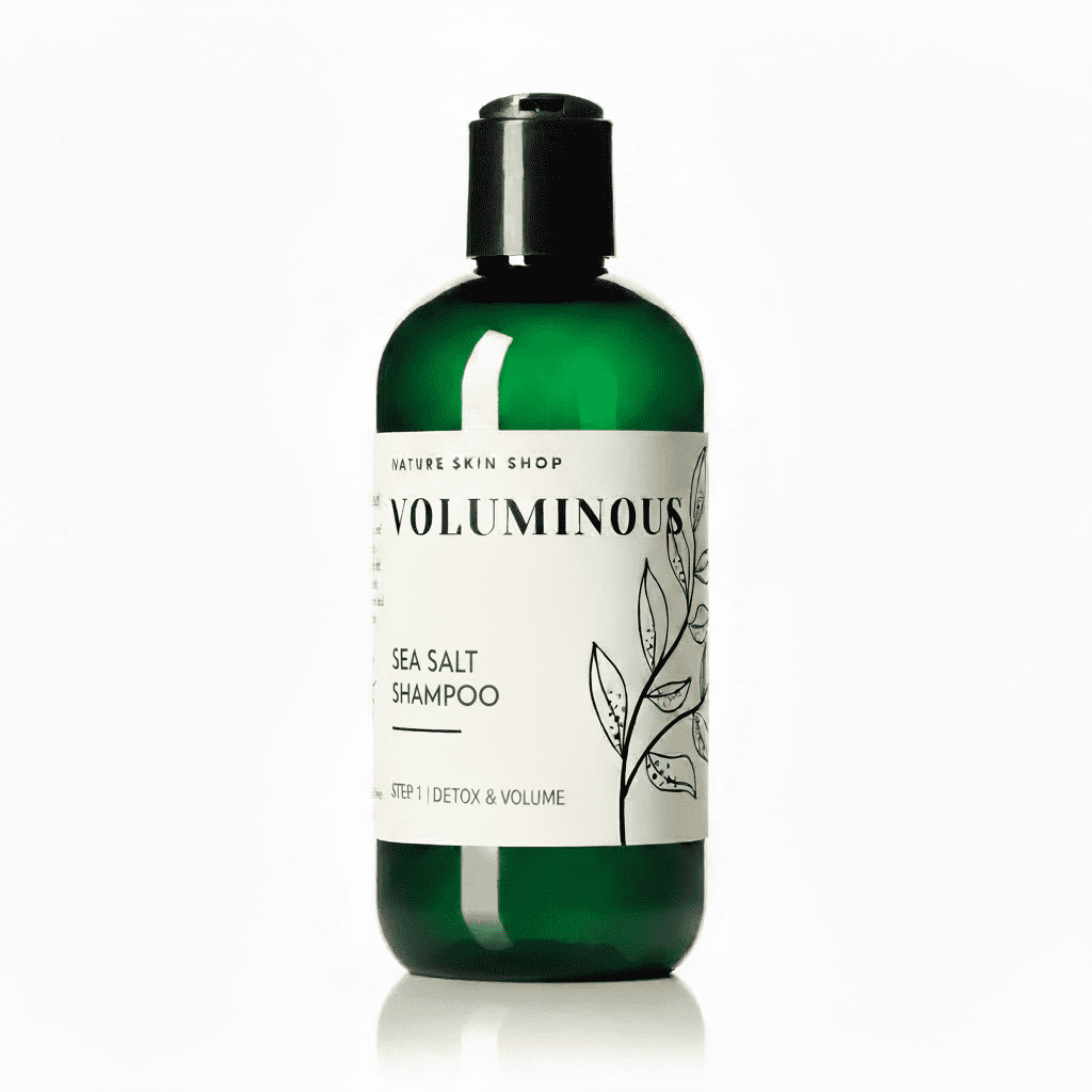 Nature Skin Shop Voluminous Thickening Daily Shampoo with Dead Sea Salt & Rice Protein, Sulfate-Free
