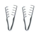 thumbnail image 1 of Voluminous wide-toothed hair comb Travel folding design Wide fine-toothed dual-purpose set Men's fluffy texture, ABS plastic with textured grip (Gray *2), 1 of 6