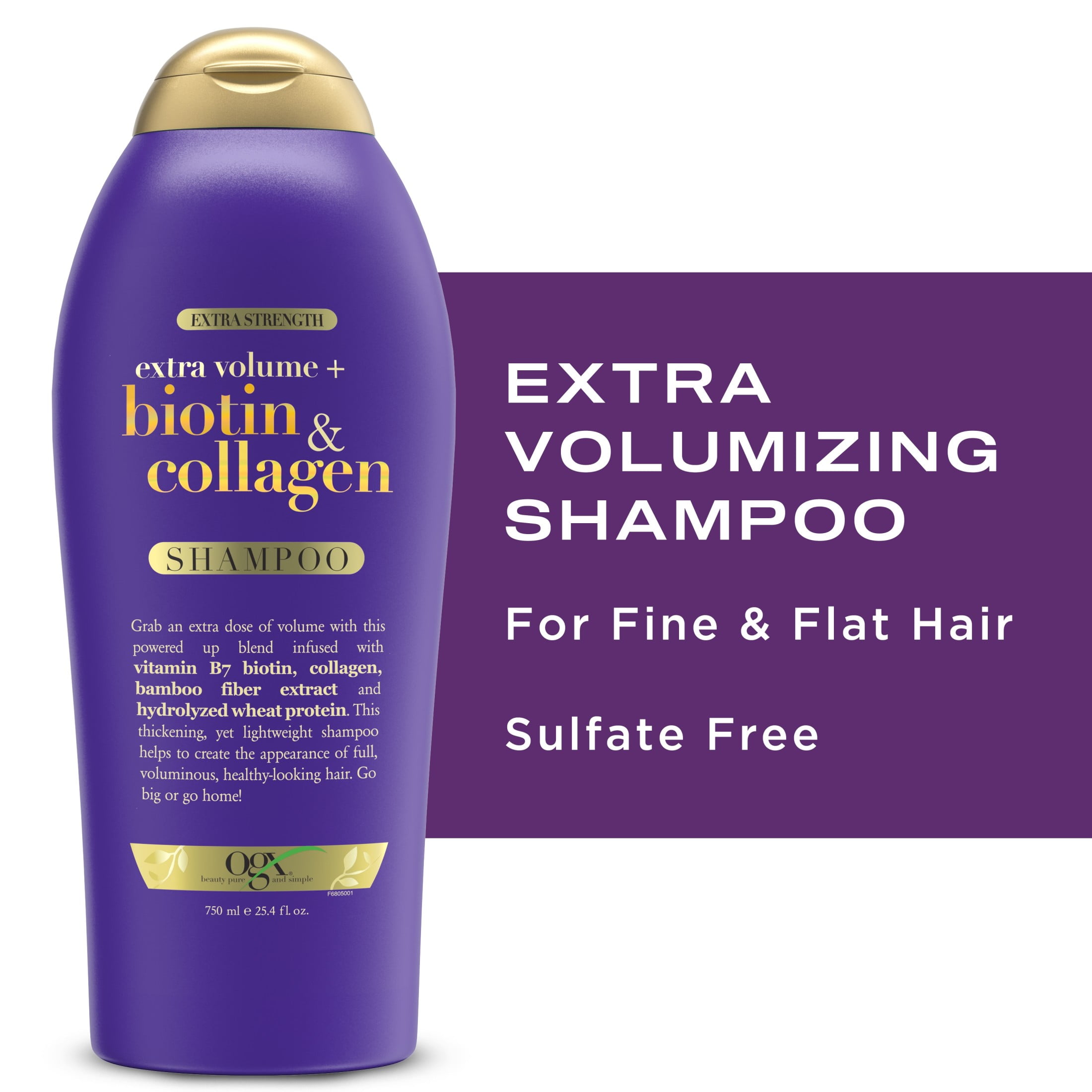 OGX Volumizing Biotin Collagen Shampoo for Fine Thin Hair Nourish