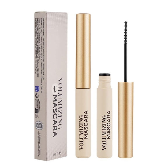 Volumizing Mascara with Fine Precision Brush, Long-Lasting Volumizing Lengthening Formula, Smudge-Proof Clump-Free, Gentle On Lashes, Ideal For Natural Volumizing Separated Lash Makeup