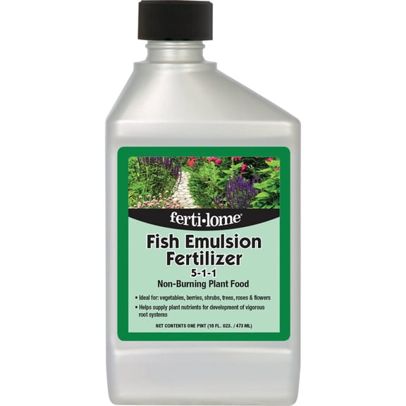 Ferti-Lome Fish Emulsion Fertilizer - for Vegetables, Berries, Liquid Fertilizer - 16 oz.