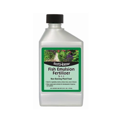 Ferti-Lome Fish Emulsion Fertilizer - for Vegetables, Berries, Liquid Fertilizer - 16 oz.