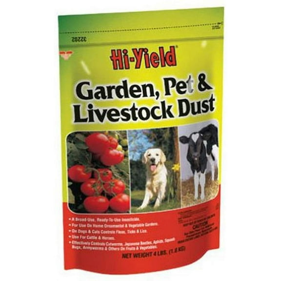 Voluntary Purchasing Group 32202 Hi-Yield Garden Pet and Livestock Dust Insect Control, 4-Pound