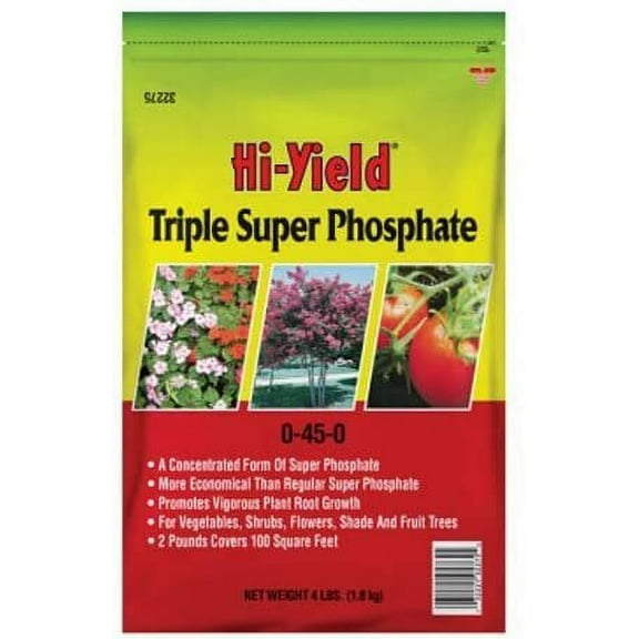 Voluntary Purchasing Group Triple Super Phosphate Fertilizer - 0-45-0 NPK - 4 lb Pack of 2