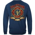 thumbnail image 1 of Volunteer Fire Tradition Sacrifice Dedication Firefighter 100% Cotton Navy Long Sleeves T-Shirt XXX-Large, 1 of 7