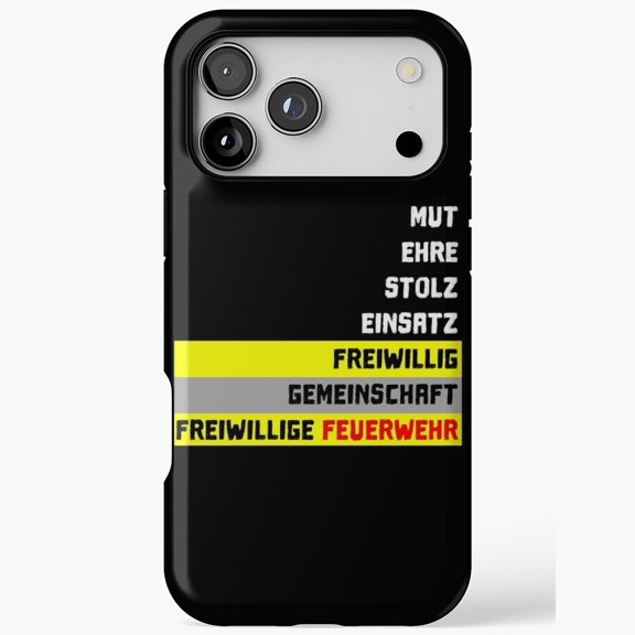 Volunteer Firefighter Shirt Design iPhone Case 17 to 11 Pro Max