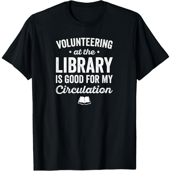 Volunteering At The Library Book Sorting Pun for Volunteer T-Shirt