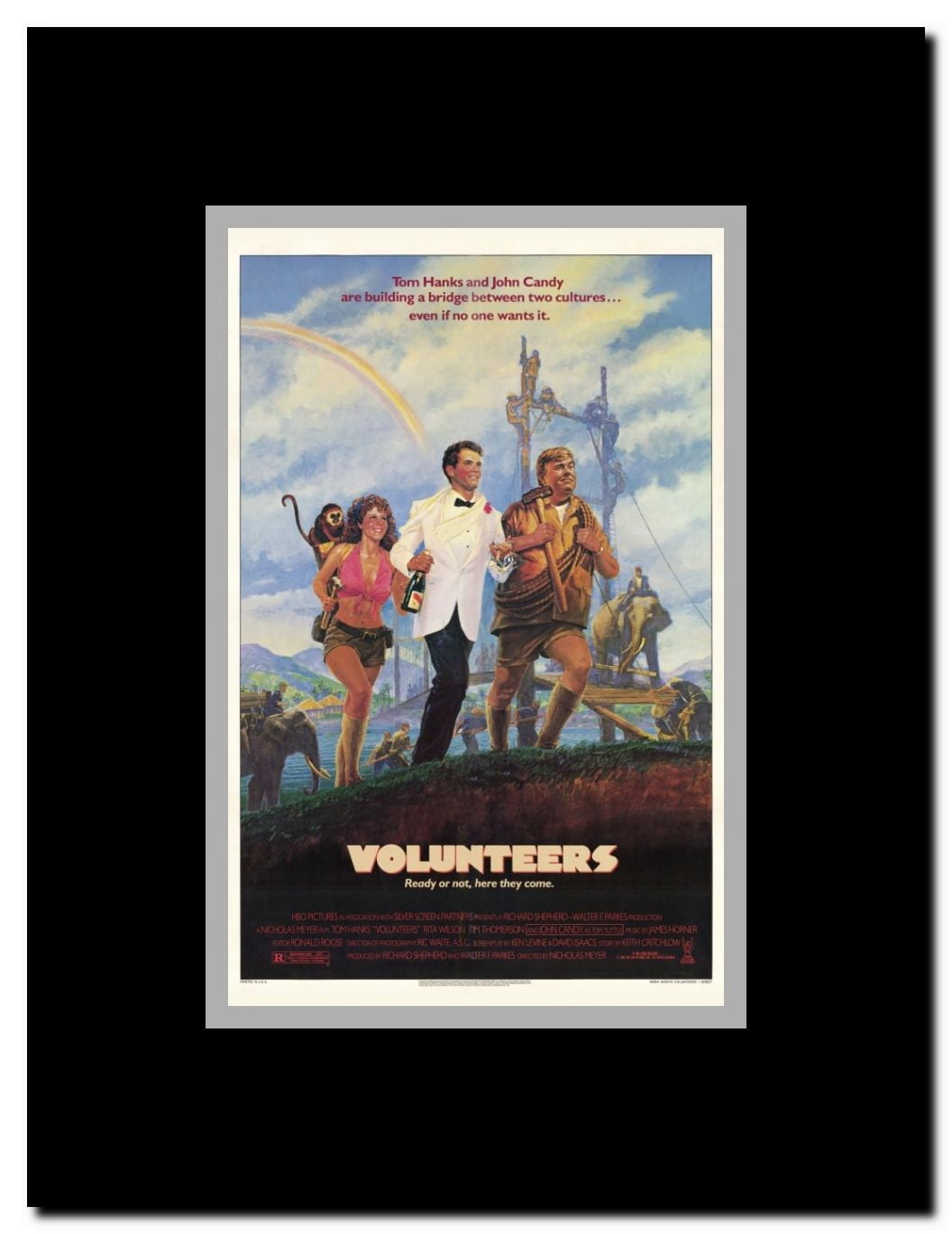 Volunteers Framed Movie Poster