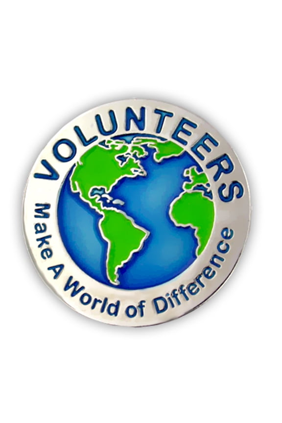 Volunteers Make a World of Difference 1 Enamel Lapel Pin
