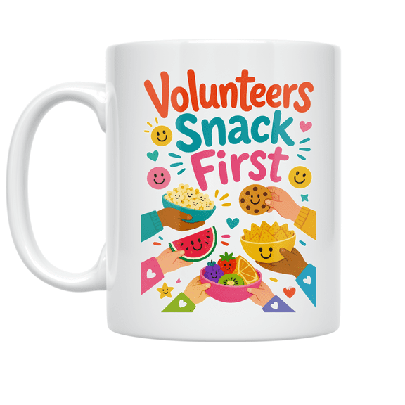 Volunteers Snack First Design - New Volunteer - 11 oz Ceramic Coffee Mug