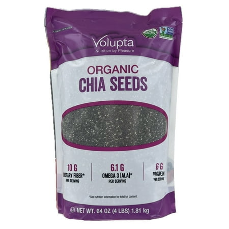 Volupta Organic Chia Seeds 64 Ounce