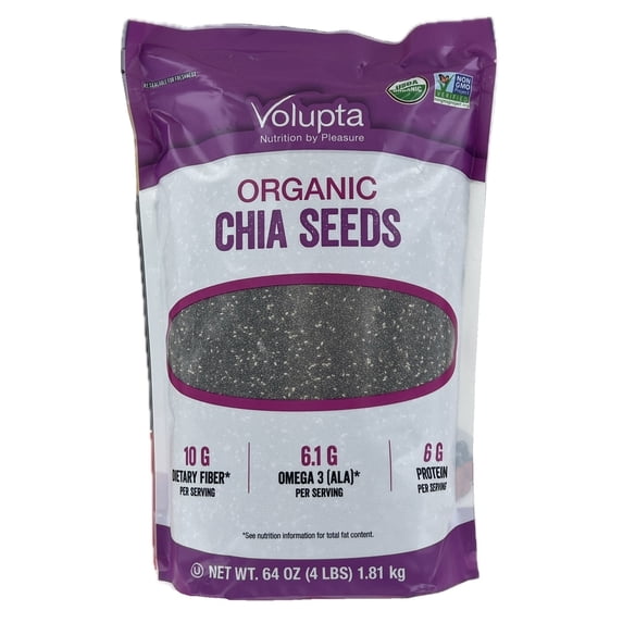 Volupta Organic Chia Seeds 64 Ounce