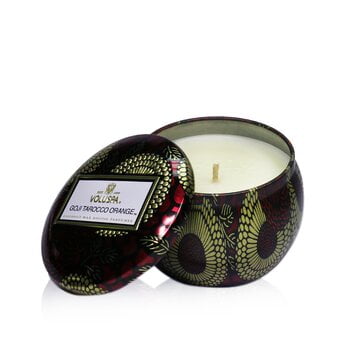 Voluspa 246904 4 oz Mini Tin Candle, Goji Tarocco Orange