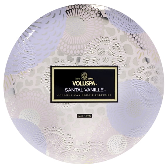 Voluspa 3 Wick Tin Candle - Santal Vanille , 12 oz Candle - Walmart.com