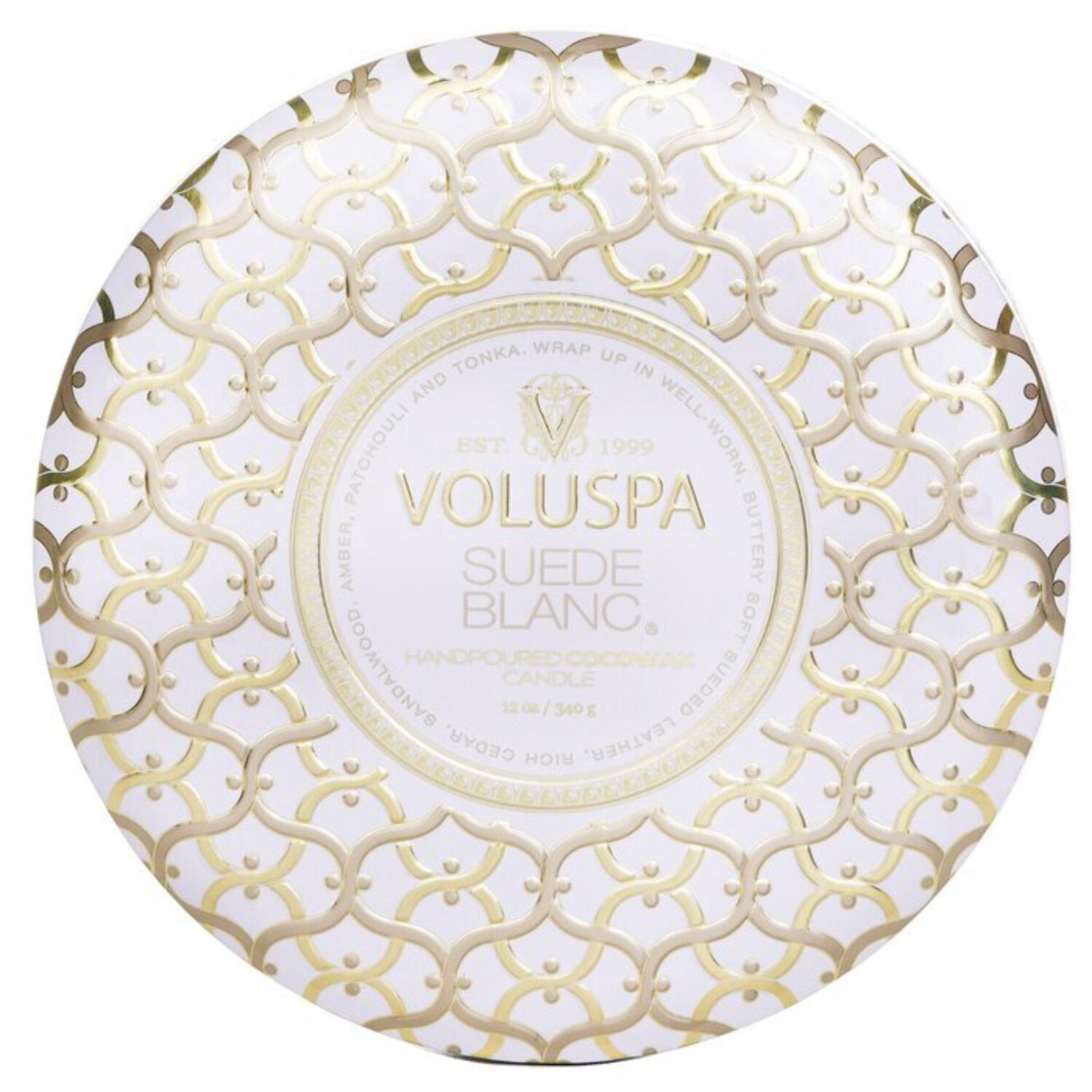 Voluspa 3 Wick Decorative Tin Candle - Suede Blanc - Walmart.com