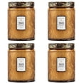 thumbnail image 1 of Voluspa Baltic Amber Large Embossed Glass Jar Candle 4 pack, 1 of 1
