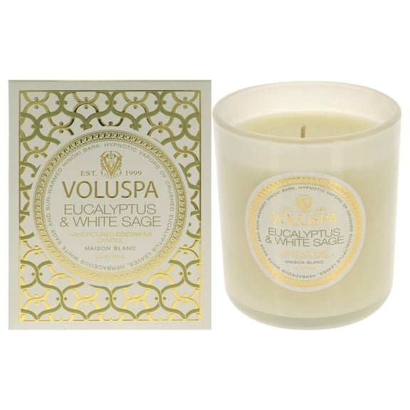 Voluspa Eucalyptus and White Sage, 9.5 oz Candle