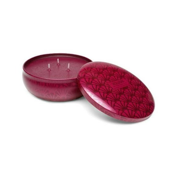 Voluspa Japonica 3 Wick Candle Tin Japanese Plum Bloom 12oz