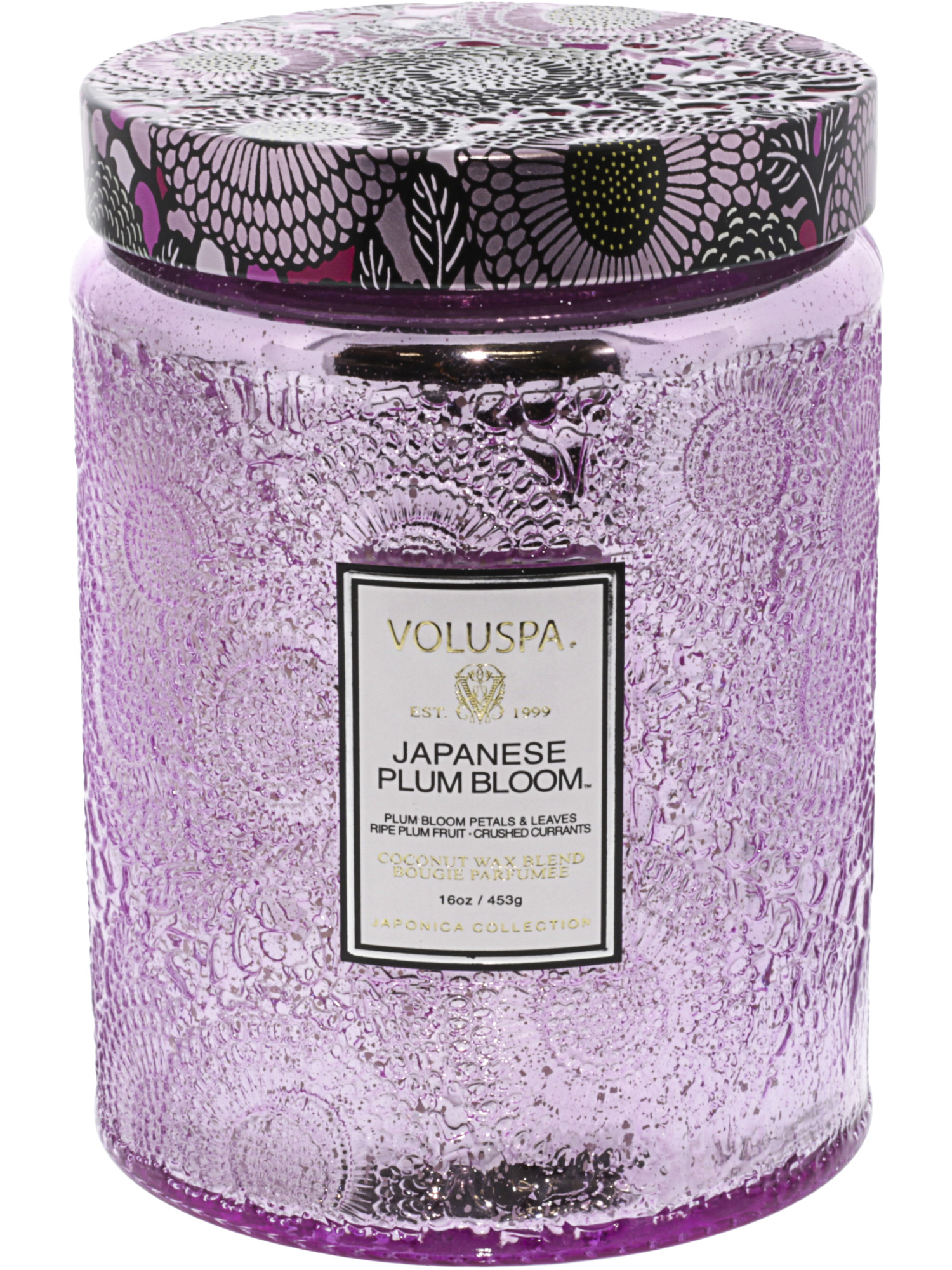 Voluspa Large Glass Jar Candle Japonica Japanese Plum Bl VOL72312