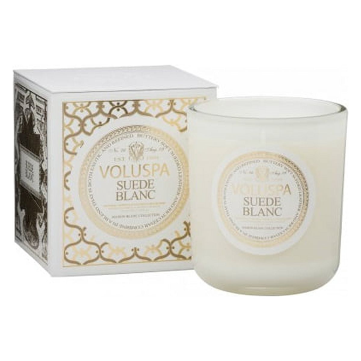 Voluspa Maison Blanc Suede Blanc Candle 12oz - Walmart Business Supplies