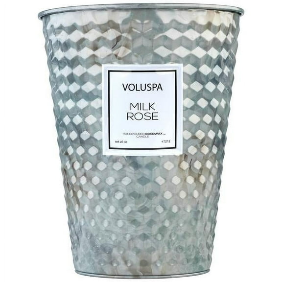 Voluspa Milk Rose 2-Wick Tin Candle 26 oz