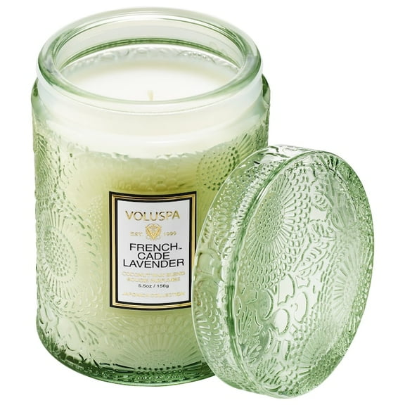 Voluspa Petite Candle In Colored Jar - French Cade And Lav VOL-7244