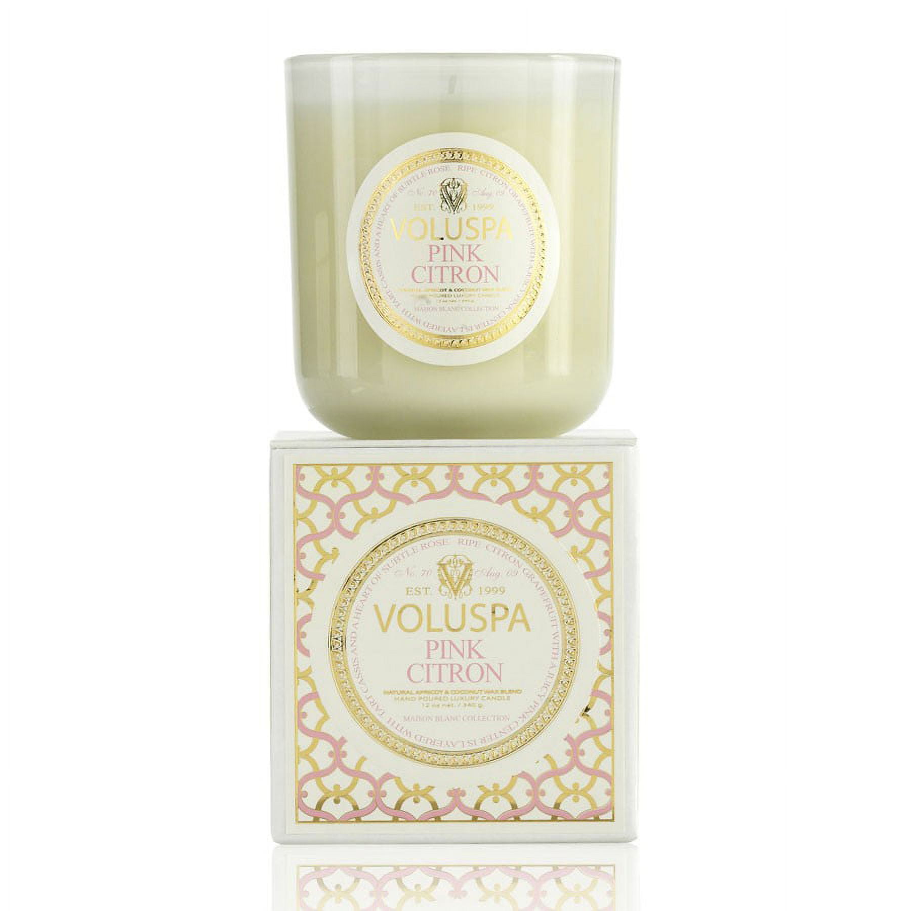 Voluspa Pink Citron Classic Maison Candle, 100 hour 12 oz