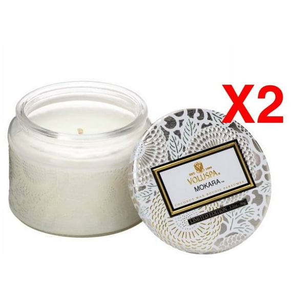 Voluspa SPICED GOJI TAROCCO ORANGE MACARON CANDLE 1.8oz / 51g (Pack of 2)