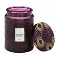 thumbnail image 1 of Voluspa Santiago Huckleberry Large Embossed Glass Jar Candle (18 Ounces), 1 of 2