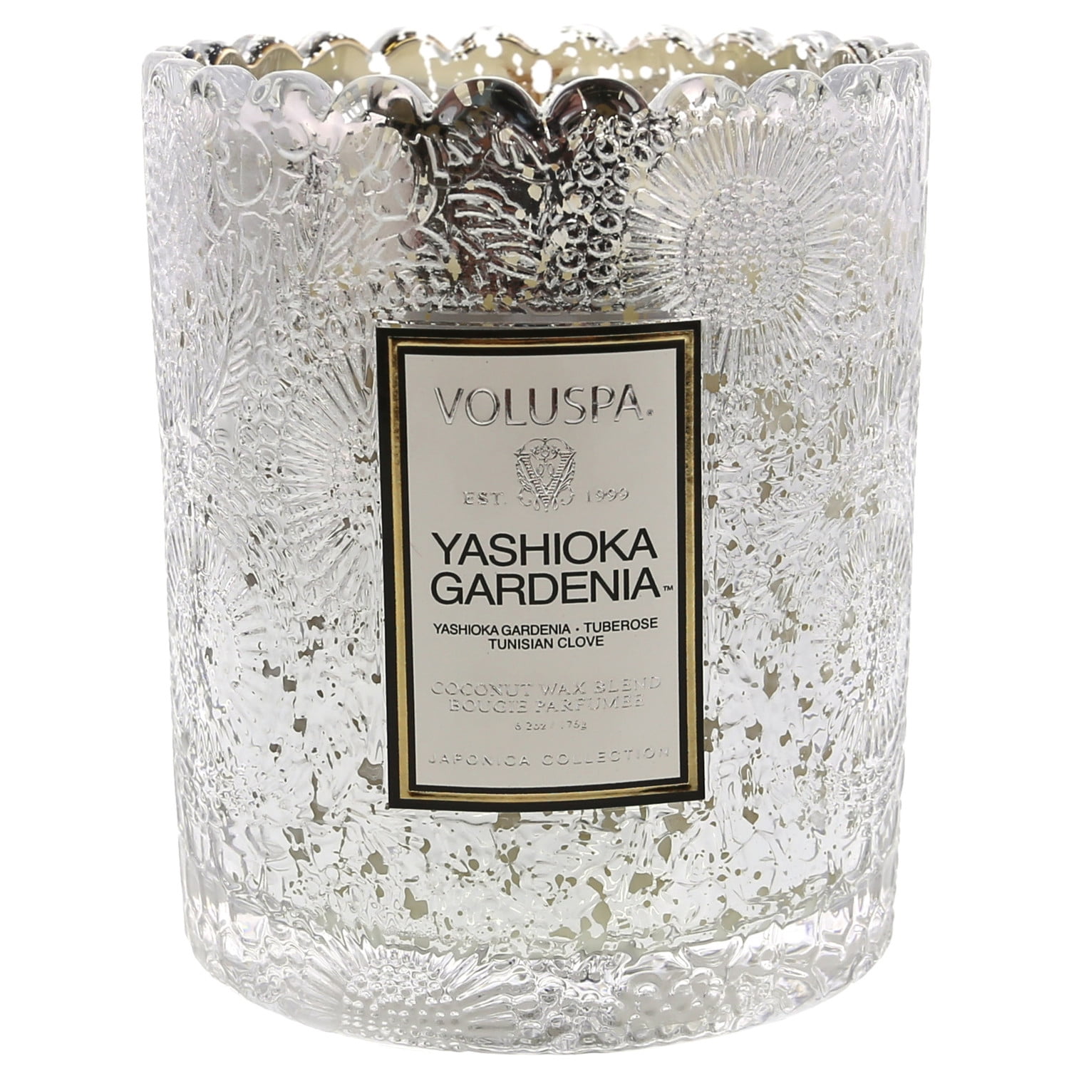 Voluspa Yashioka Gardenia Boxed Scalloped Candle VOL-7205 - Walmart.com