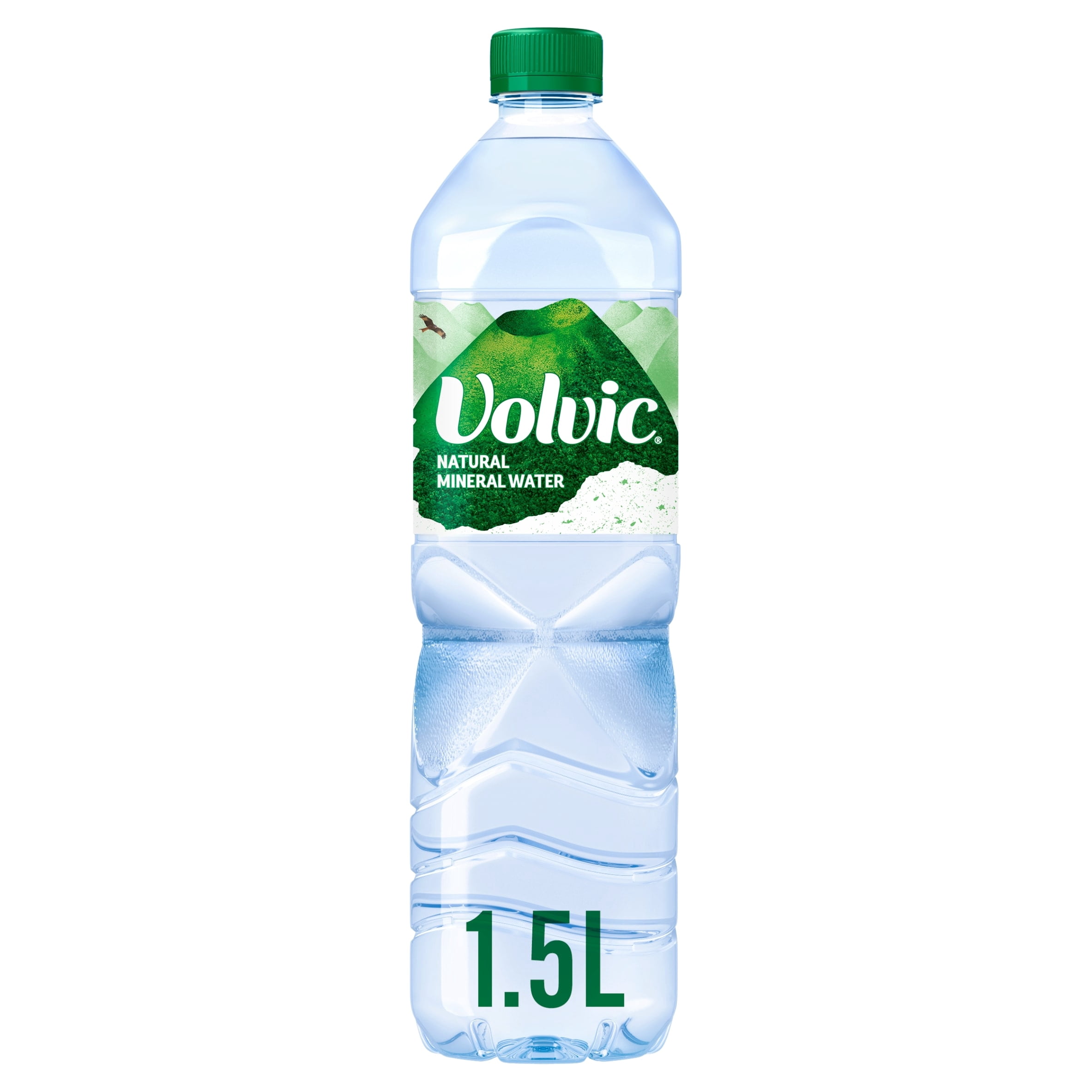 Volvic Natural Bottled Mineral Still Water 1.5L, Imported from Britain