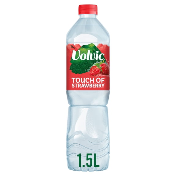 Volvic Touch of Fruit Strawberry Still Flavoured Water 1.5L, Imported from Britain