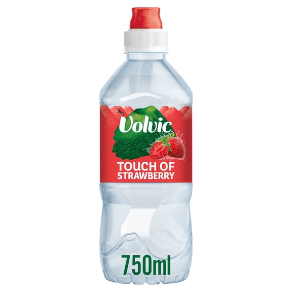 Volvic Touch of Fruit Strawberry Still Flavoured Water 750ml, Imported from Britain