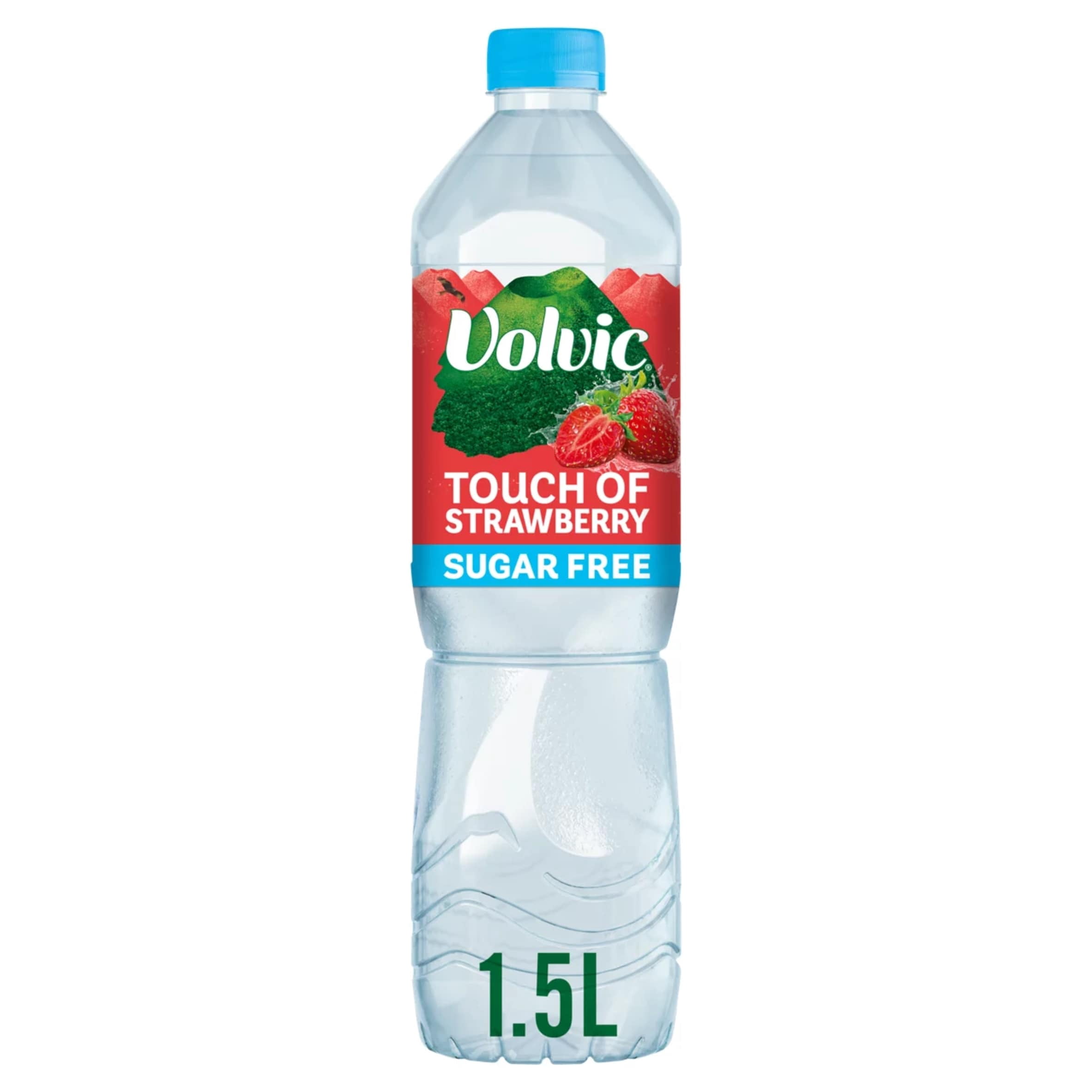 Volvic Touch of Fruit Strawberry Sugar Free Still Flavoured Water 1.5L, Imported from Britain