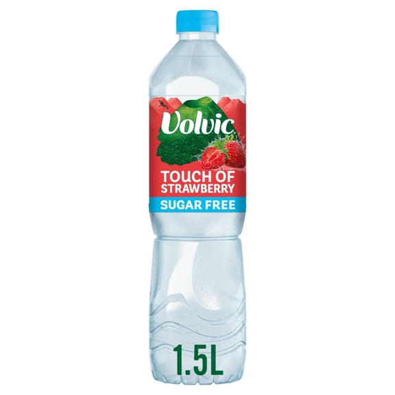 Volvic Touch of Fruit Strawberry Sugar Free Still Flavoured Water 1.5L, Imported from Britain