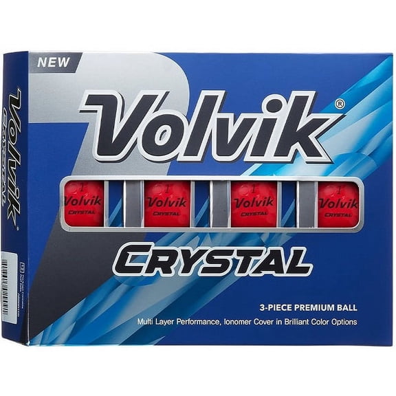 Volvik Crystal Golf Balls Ruby