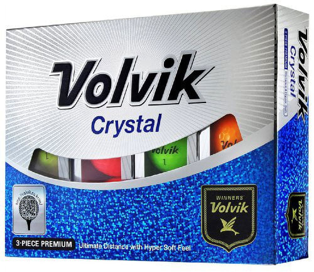 Volvik Crystal Golf Balls - Red
