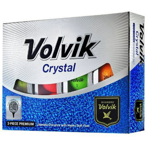 Volvik Crystal Golf Balls - Red