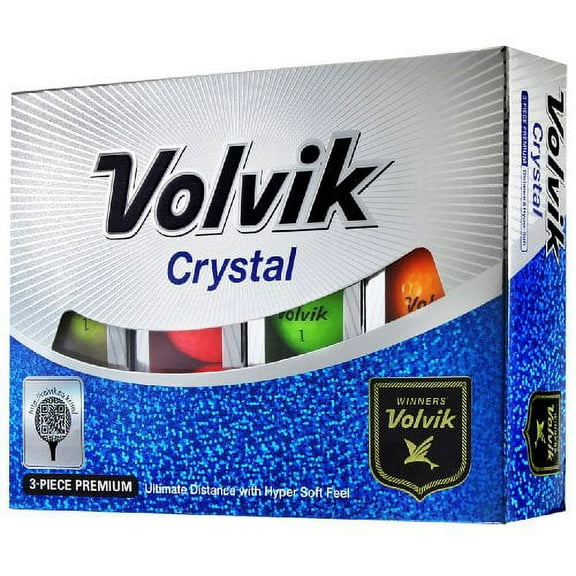 Volvik Crystal Golf Balls - Red