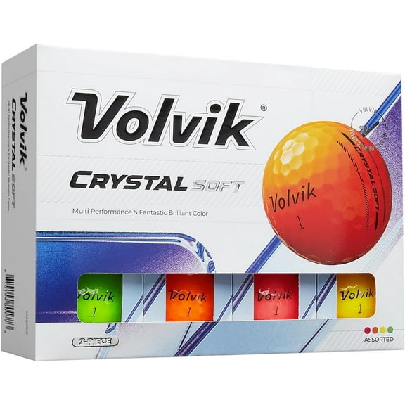 Volvik Crystal Soft Golf Balls (One Dozen)(Assorted)