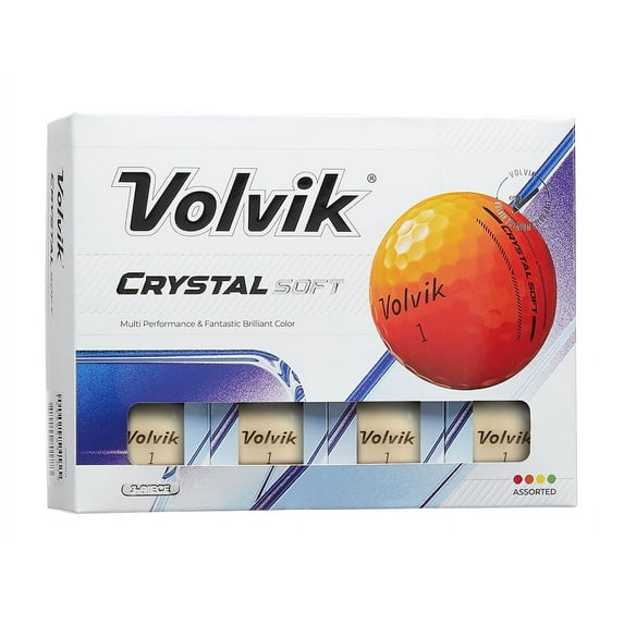 Volvik Crystal Soft Golf Balls (One Dozen)(White)