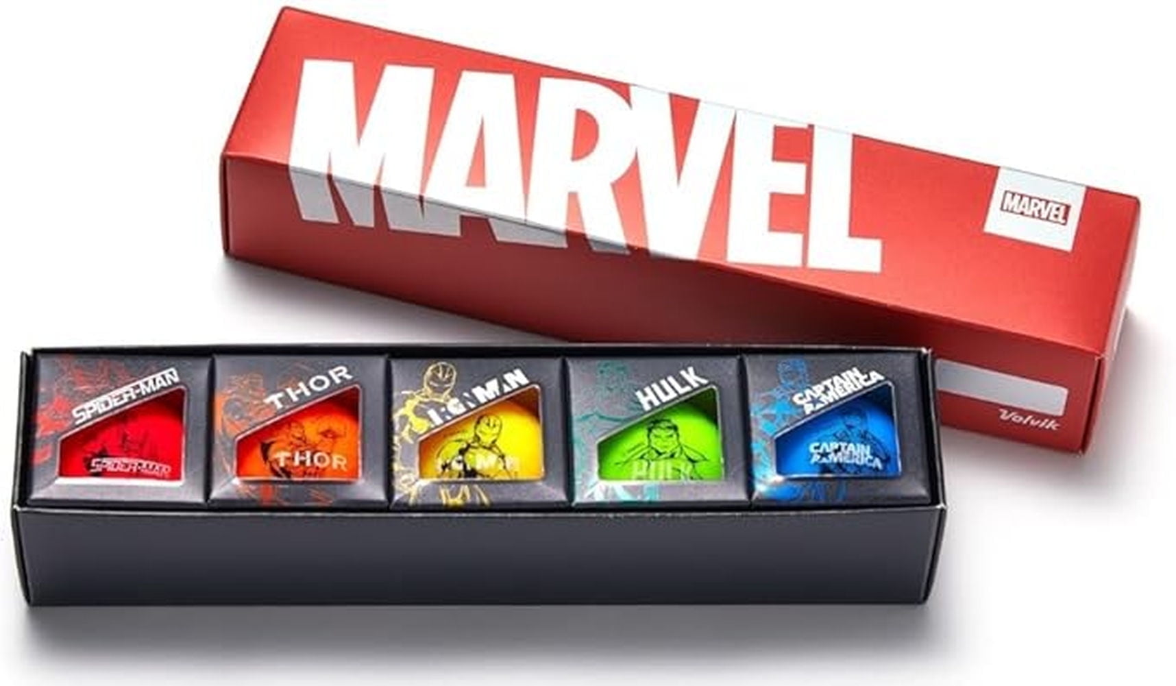 Volvik Vivid Marvel Golf Ball Gift Set (5 Pack)